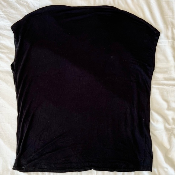 Boohoo Oversized V-neck T-Shirt — Black, M - Picture 5 of 9